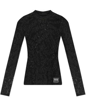 Versace Jeans Couture Long Sleeve Tops - Nero