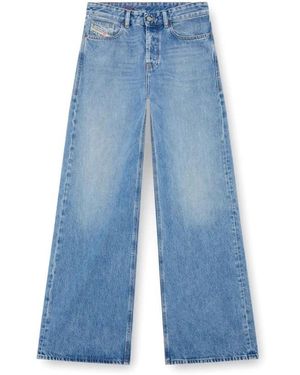 DIESEL Wide Jeans - Bleu