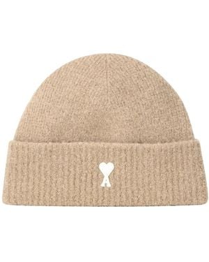 Ami Paris Accessoires ,Beanies - Naturel