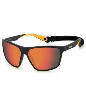 Polaroid Sportliche Sonnenbrille Schwarzes Harz - Blau