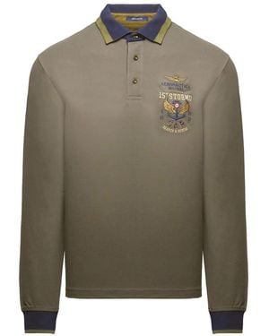 Aeronautica Militare Polo Shirts - Vert