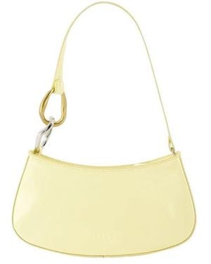 STAUD Leder schultertasche mit top-griff - Gelb