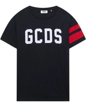 Gcds Katoenen T-Shirt Met Logo - Zwart