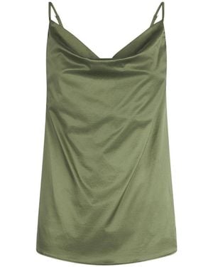 Jijil Tops ,Groen ,Katoen Canotta Drappeggiata