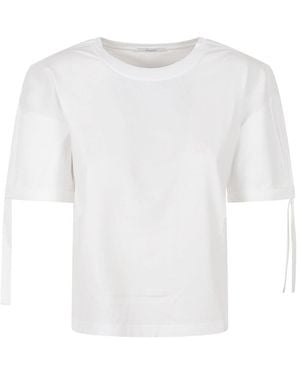 Givenchy Tops ,Wit ,Katoen Katoenen Lint T-Shirt