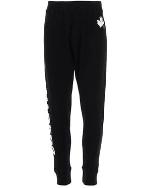 DSquared² Pantalon Jogger Logo Latéral - Zwart