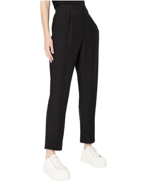 ARMANI EXCHANGE Straight Trousers - Black