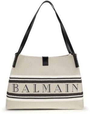 Balmain Tote Bags - Black