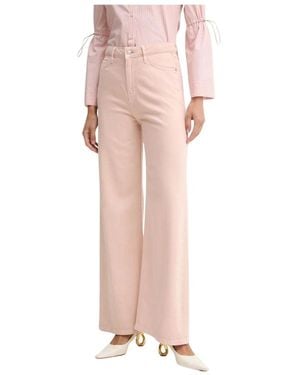 Guess Bellflower Wide Jeans - Roze