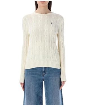 Polo Ralph Lauren Cable Strickpullover - Weiß