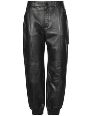 KARL LAGERFELD Leather Pants - Black