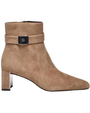 Tory Burch Georgia Stiefelette Mit Absatz - Braun
