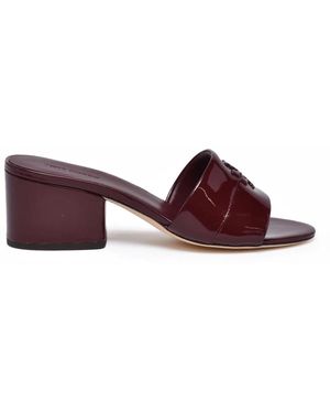 Tory Burch Heeled Mules - Purple