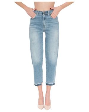 7 For All Mankind Cropped Jeans - Blue