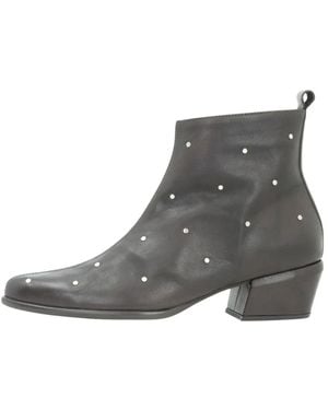 Wonders Schoenen ,Bruin ,Heeled Boots - Grijs