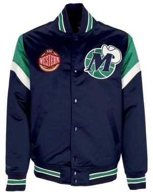Mitchell & Ness Bomber Jackets - Blue