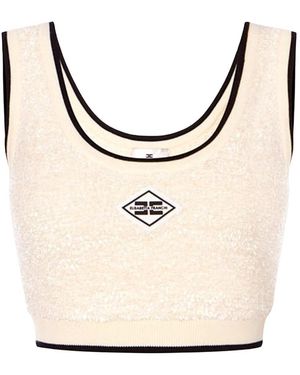 Elisabetta Franchi Sleeveless Tops - Neutro