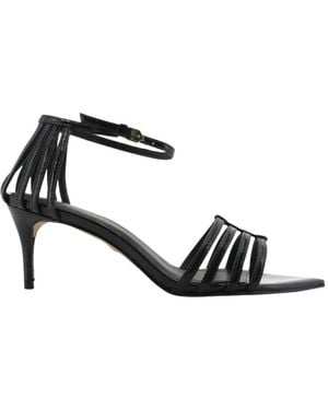 Carrano Patent High Heel Sandal - Zwart