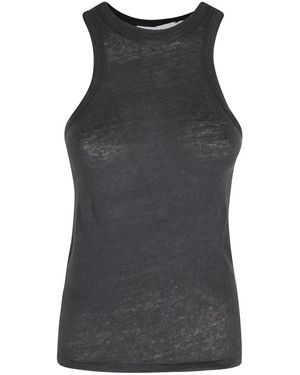 IRO Tops ,Zwart ,Leer Safrina Tank Top - Grijs