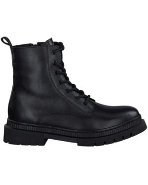 Tamaris Lace-Up Boots - Black