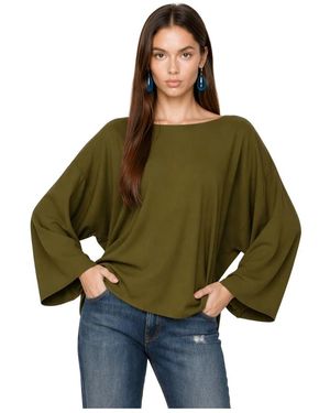 Kocca Overhemden ,Groen ,Losvallend Top
