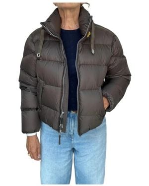 Parajumpers Jassen ,Bruin ,Nylon Killin Short Puffer - Zwart