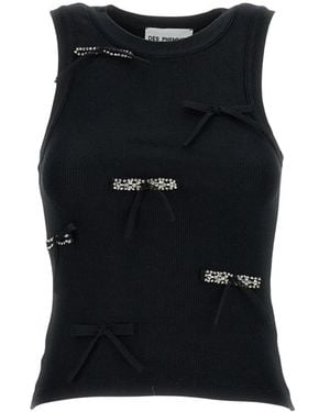 Des Phemmes Sleeveless Tops - Black