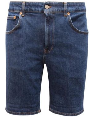 Dondup Korte Broeken ,Blauw ,Katoen Bermuda Derick Shorts