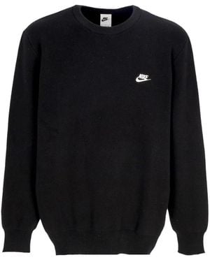 Nike Baumwoll-Rundhals-Pullover - Blau
