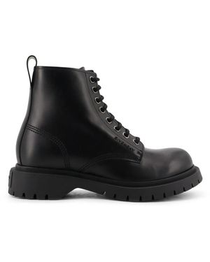 Givenchy Schwarze Schnürlederstiefel Italien