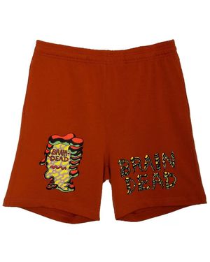 Brain Dead Casual Shorts - Rosso