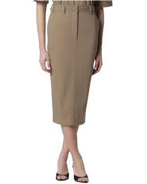 Thelatest Midi Skirts - Natural