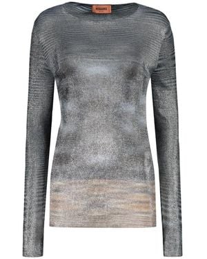 Missoni Long Sleeve T-Shirts - Grey