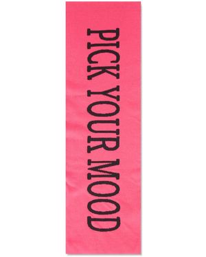 Alberta Ferretti Accessoires ,Roze ,Wol Gebreide Sjaal