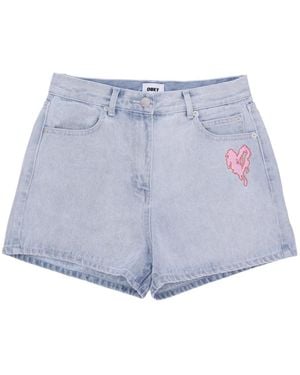 Obey Denim Shorts - Blue