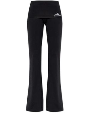 Balenciaga Wide Trousers - Negro
