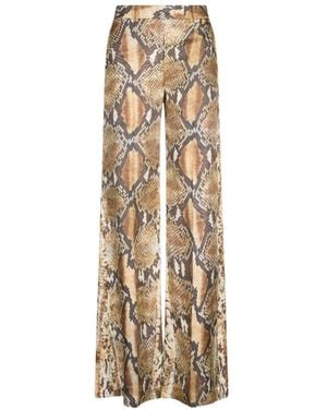 Roberto Cavalli Wide Trousers - Natural