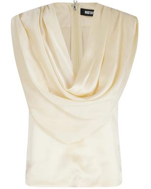 ROTATE BIRGER CHRISTENSEN Sleeveless Tops - Natural
