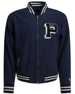 Polo Ralph Lauren Varsity Letterman Bomberjack - Blauw