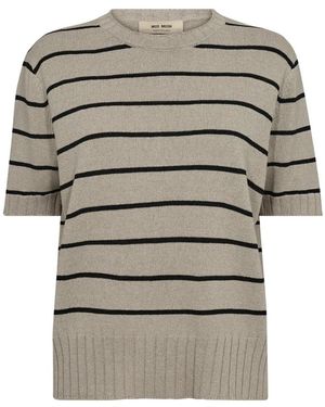 Mos Mosh Round-Neck Knitwear - Grigio