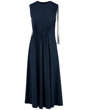 Bomboogie Asymmetrische Jersey Jurk - Blauw