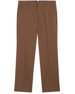 Ami Paris Hazelnut Wool Trousers - Brown