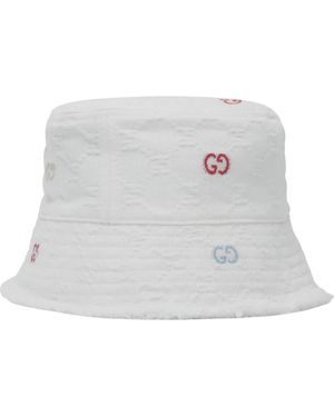 Gucci Accessoires ,Wit ,Polly Bob Hat - Grijs