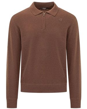 K-Way Polo Shirts - Marrone