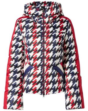 Perfect Moment Fitness ,Veelkleurig ,Leer Jack Met Visgraatmotief - Rood