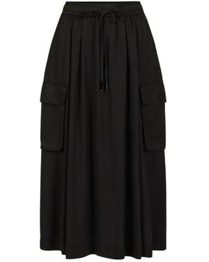 Iceberg Relaxed Fit Midi-Rock - Schwarz
