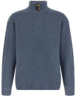 JW Anderson Half Zip Jumper - Blauw