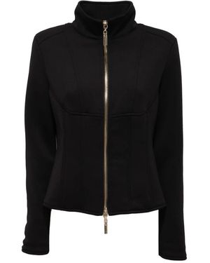 Mangano Jassen ,Zwart ,Polyester Plaza Neopreen Effect Jas