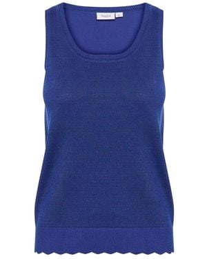 Saint Tropez Sleeveless Tops - Blue