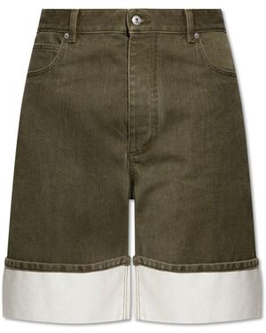 Bottega Veneta Shorts Mit Hochgekrempelten Beinen - Grün